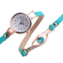 Load image into Gallery viewer, Eye Shape Gemstone Bracelet Watch for Women