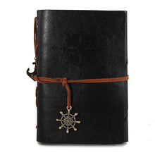 Load image into Gallery viewer, Spiral Notebook Diary Notepad Vintage Pirate Anchors PU Leather Stationery Gift Traveler Journal, S, L