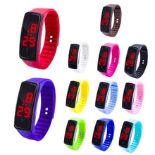Load image into Gallery viewer, LED Digital Display Silicone Bracelet Children Electronic Watch