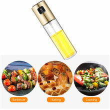 Load image into Gallery viewer, Kitchen Glass Olive Oil Spray Bottle Vinegar Oil Sprayer Seasoning Bottle