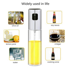 Load image into Gallery viewer, Kitchen Glass Olive Oil Spray Bottle Vinegar Oil Sprayer Seasoning Bottle