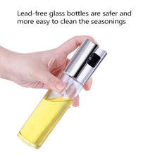 Load image into Gallery viewer, Kitchen Glass Olive Oil Spray Bottle Vinegar Oil Sprayer Seasoning Bottle