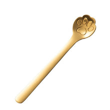 Load image into Gallery viewer, Stainless Steel Creative Cat Claw Coffee Spoon Dessert Cake Spoon, Cat Claw Spoon Silver, Hollow Cat Claw Spoon Silver, Cat Claw Spoon Gold, Hollow Cat Claw Spoon Gold, Cat Claw Spoon Rose Gold, Hollow Cat Claw Spoon Rose Gold, Cat Claw Spoon Black    ...