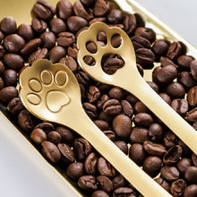Load image into Gallery viewer, Stainless Steel Creative Cat Claw Coffee Spoon Dessert Cake Spoon, Cat Claw Spoon Silver, Hollow Cat Claw Spoon Silver, Cat Claw Spoon Gold, Hollow Cat Claw Spoon Gold, Cat Claw Spoon Rose Gold, Hollow Cat Claw Spoon Rose Gold, Cat Claw Spoon Black    ...