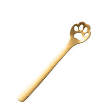 Load image into Gallery viewer, Stainless Steel Creative Cat Claw Coffee Spoon Dessert Cake Spoon, Cat Claw Spoon Silver, Hollow Cat Claw Spoon Silver, Cat Claw Spoon Gold, Hollow Cat Claw Spoon Gold, Cat Claw Spoon Rose Gold, Hollow Cat Claw Spoon Rose Gold, Cat Claw Spoon Black    ...