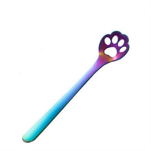 Load image into Gallery viewer, Stainless Steel Creative Cat Claw Coffee Spoon Dessert Cake Spoon, Cat Claw Spoon Silver, Hollow Cat Claw Spoon Silver, Cat Claw Spoon Gold, Hollow Cat Claw Spoon Gold, Cat Claw Spoon Rose Gold, Hollow Cat Claw Spoon Rose Gold, Cat Claw Spoon Black    ...