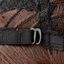 Load image into Gallery viewer, Women's Wool Long Hair With Bangs Natural Fluffy Wig, Pink Brown (Brown On Top) 54CM, Haze Blue (Black On Top ) 54CM, Cold Brown 54CM, Black Brown 54CM