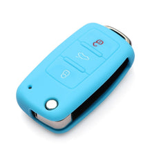 Load image into Gallery viewer, 2 PCS Silicone Car Key Cover Case for Volkswagen Golf, Blue, Dark Blue, Pink, Green, Black, Orange, Purple, Red, White, Yellow