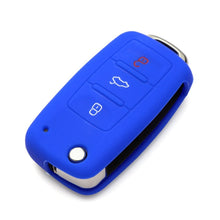 Load image into Gallery viewer, 2 PCS Silicone Car Key Cover Case for Volkswagen Golf, Blue, Dark Blue, Pink, Green, Black, Orange, Purple, Red, White, Yellow
