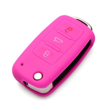 Load image into Gallery viewer, 2 PCS Silicone Car Key Cover Case for Volkswagen Golf, Blue, Dark Blue, Pink, Green, Black, Orange, Purple, Red, White, Yellow