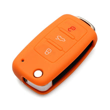 Load image into Gallery viewer, 2 PCS Silicone Car Key Cover Case for Volkswagen Golf, Blue, Dark Blue, Pink, Green, Black, Orange, Purple, Red, White, Yellow
