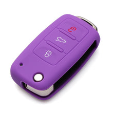 Load image into Gallery viewer, 2 PCS Silicone Car Key Cover Case for Volkswagen Golf, Blue, Dark Blue, Pink, Green, Black, Orange, Purple, Red, White, Yellow