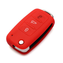 Load image into Gallery viewer, 2 PCS Silicone Car Key Cover Case for Volkswagen Golf, Blue, Dark Blue, Pink, Green, Black, Orange, Purple, Red, White, Yellow