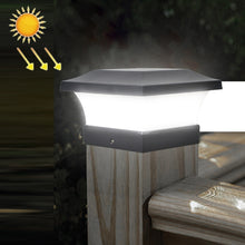 Load image into Gallery viewer, Solar LED Waterproof Outdoor Column Light Courtyard Lighting Lamp, Warm Light, White Light