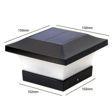 Load image into Gallery viewer, Solar LED Waterproof Outdoor Column Light Courtyard Lighting Lamp, Warm Light, White Light