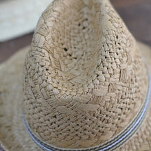 Load image into Gallery viewer, British Style Summer Straw Weaving Panama Beach Sun Hat