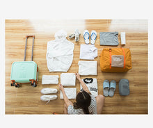 Load image into Gallery viewer, Folding Women Travel Bag Unisex Luggage Travel Handbags WaterProof Travel Bag Large Capacity Bag