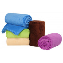 Load image into Gallery viewer, Solid Color Flannel Coral Fleece Blanket Super Soft Plaid Coverlet Sofa Cover Winter Warm Sheets Easy Wash Faux Fur Blankets, 200X230cm, 70x100cm