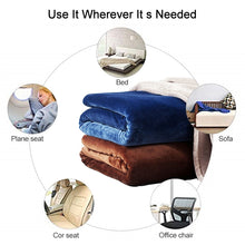 Load image into Gallery viewer, Solid Color Flannel Coral Fleece Blanket Super Soft Plaid Coverlet Sofa Cover Winter Warm Sheets Easy Wash Faux Fur Blankets, 200X230cm, 70x100cm
