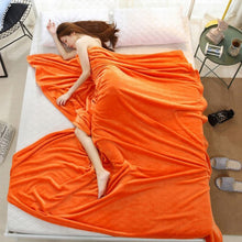 Load image into Gallery viewer, Solid Color Flannel Coral Fleece Blanket Super Soft Plaid Coverlet Sofa Cover Winter Warm Sheets Easy Wash Faux Fur Blankets, 200X230cm, 70x100cm