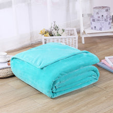 Load image into Gallery viewer, Solid Color Flannel Coral Fleece Blanket Super Soft Plaid Coverlet Sofa Cover Winter Warm Sheets Easy Wash Faux Fur Blankets, 230X250cm, 200X230cm, 180x200cm, 150x200cm, 100x140cm, 70x100cm