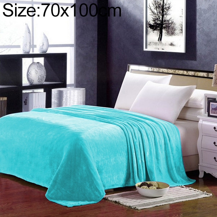 Solid Color Flannel Coral Fleece Blanket Super Soft Plaid Coverlet Sofa Cover Winter Warm Sheets Easy Wash Faux Fur Blankets, 200X230cm, 70x100cm