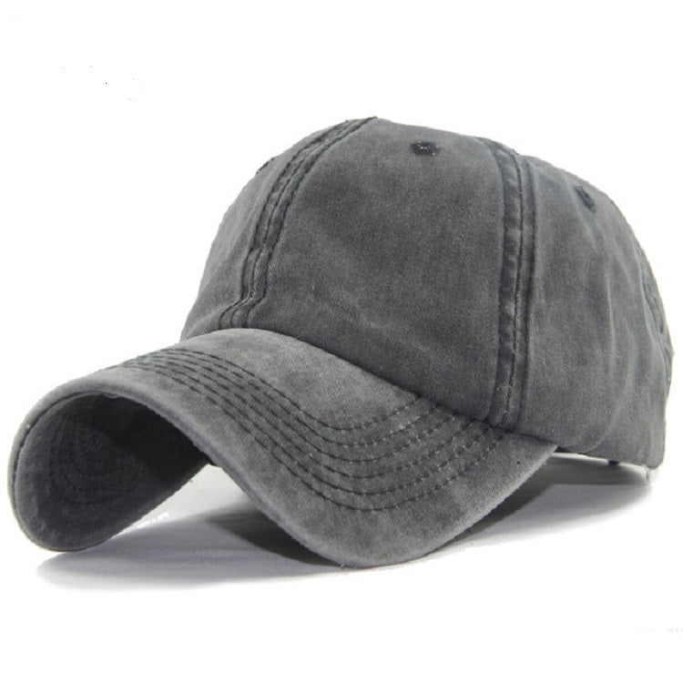 Women Solid Color Washable Purified Cotton Baseball Cap Hip Hop Hat
