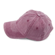 Load image into Gallery viewer, Women Solid Color Washable Purified Cotton Baseball Cap Hip Hop Hat