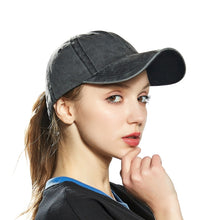 Load image into Gallery viewer, Women Solid Color Washable Purified Cotton Baseball Cap Hip Hop Hat