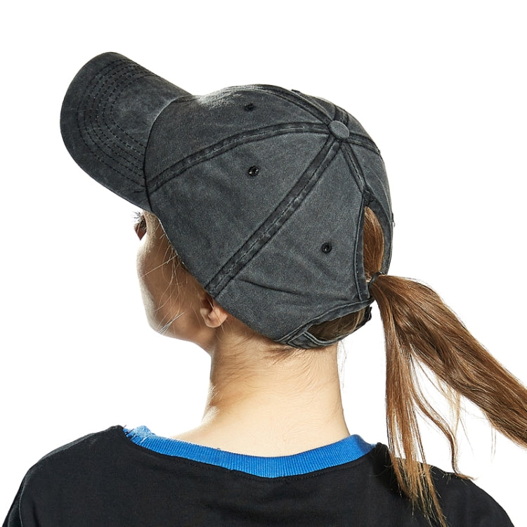 Women Solid Color Washable Purified Cotton Baseball Cap Hip Hop Hat