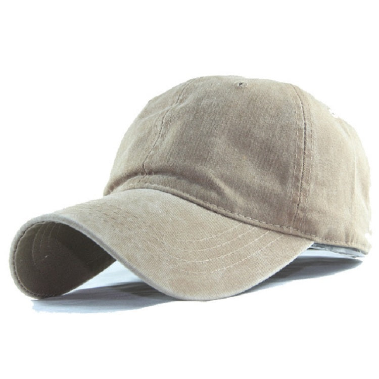 Women Solid Color Washable Purified Cotton Baseball Cap Hip Hop Hat