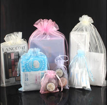 Load image into Gallery viewer, 100 PCS Gift Bags Jewelry Organza Bag Wedding Birthday Party Drawable Pouches, 7X9cm
