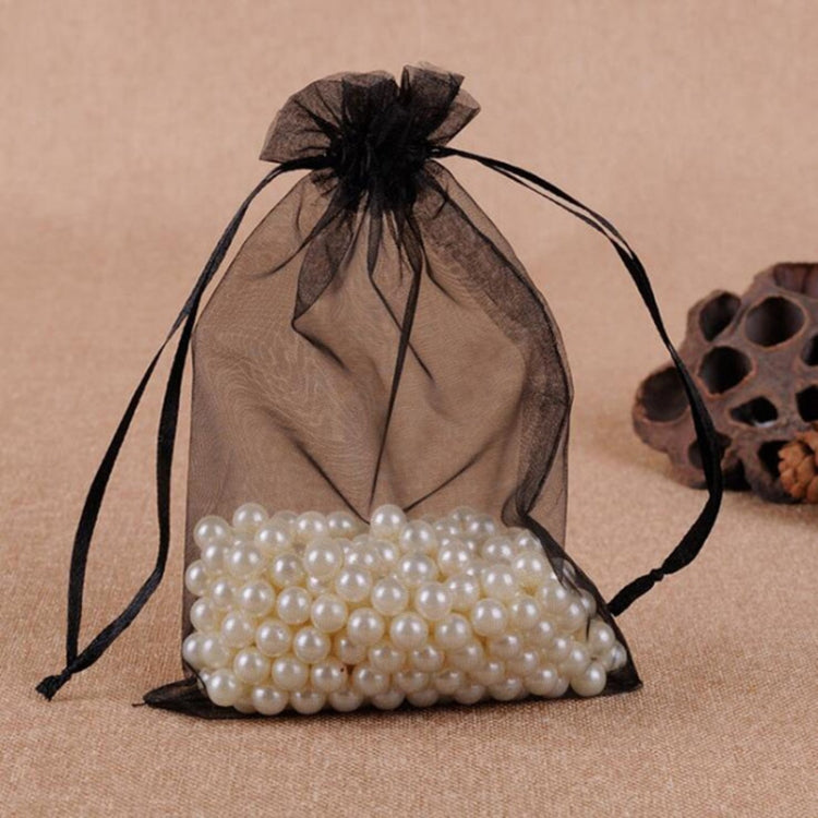 100 PCS Gift Bags Jewelry Organza Bag Wedding Birthday Party Drawable Pouches, 7X9cm