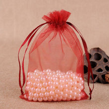 Load image into Gallery viewer, 100 PCS Gift Bags Jewelry Organza Bag Wedding Birthday Party Drawable Pouches, 7X9cm