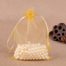 Load image into Gallery viewer, 100 PCS Gift Bags Jewelry Organza Bag Wedding Birthday Party Drawable Pouches, 7X9cm