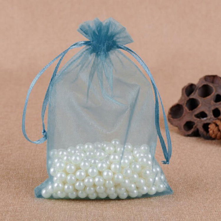 100 PCS Gift Bags Jewelry Organza Bag Wedding Birthday Party Drawable Pouches, 7X9cm