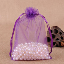 Load image into Gallery viewer, 100 PCS Gift Bags Jewelry Organza Bag Wedding Birthday Party Drawable Pouches, 7X9cm