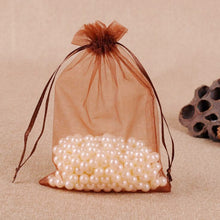Load image into Gallery viewer, 100 PCS Gift Bags Jewelry Organza Bag Wedding Birthday Party Drawable Pouches, 7X9cm