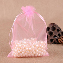 Load image into Gallery viewer, 100 PCS Gift Bags Jewelry Organza Bag Wedding Birthday Party Drawable Pouches, 7X9cm