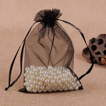 Load image into Gallery viewer, 100 PCS Gift Bags Jewelry Organza Bag Wedding Birthday Party Drawable Pouches, 16X22cm, 9X12cm