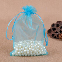 Load image into Gallery viewer, 100 PCS Gift Bags Jewelry Organza Bag Wedding Birthday Party Drawable Pouches, 10x15cm