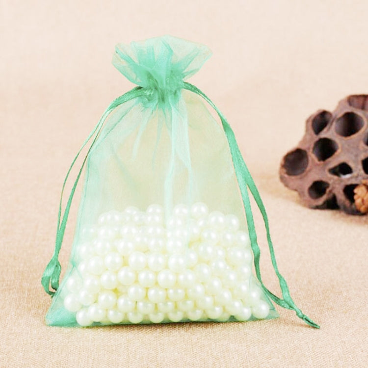 100 PCS Gift Bags Jewelry Organza Bag Wedding Birthday Party Drawable Pouches, 10x15cm
