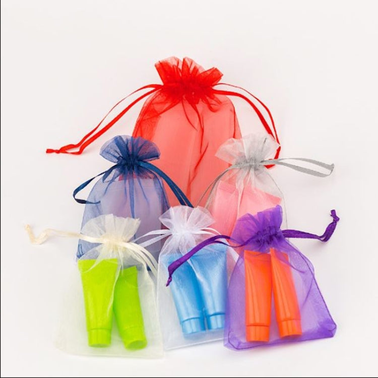 100 PCS Gift Bags Jewelry Organza Bag Wedding Birthday Party Drawable Pouches, 13X18cm