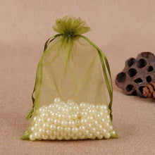 Load image into Gallery viewer, 100 PCS Gift Bags Jewelry Organza Bag Wedding Birthday Party Drawable Pouches, 13X18cm