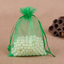 Load image into Gallery viewer, 100 PCS Gift Bags Jewelry Organza Bag Wedding Birthday Party Drawable Pouches, 13X18cm