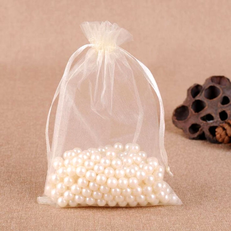 100 PCS Gift Bags Jewelry Organza Bag Wedding Birthday Party Drawable Pouches, 20x30cm