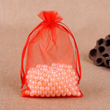 Load image into Gallery viewer, 100 PCS Gift Bags Jewelry Organza Bag Wedding Birthday Party Drawable Pouches, 20x30cm