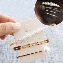 Load image into Gallery viewer, Fashion Jewelry Hairpins Clips Plated Women Pearl Hair Clips Bridal Headdress