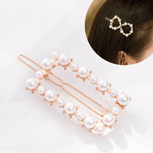 Load image into Gallery viewer, Geometric Irregular Pearl Hairpins Girls Delicate Hair Grip