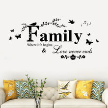 Load image into Gallery viewer, Family English Letter Creative Living Room Porch Decoration Background Wall Stickers